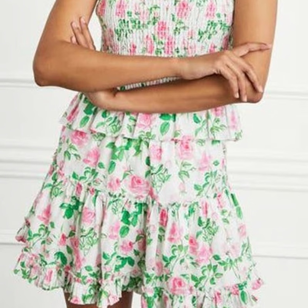 NWOT HILL HOUSE PINK ROSES PAZ SKIRT - SEE DESCRIPTION